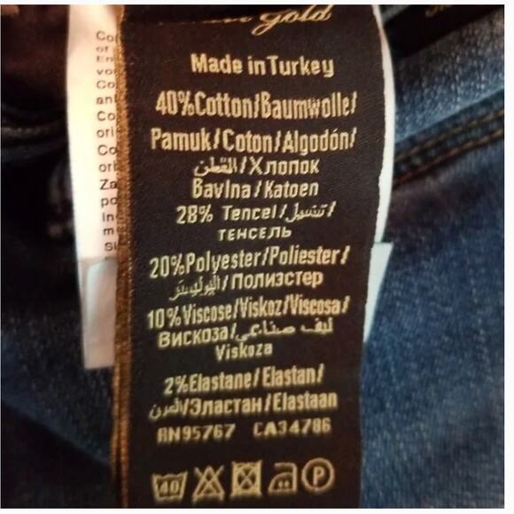 Mavi Gold "Ashley" Mid-Rise Bootcut Blue Jeans 27 NWT - Picture 7 of 7